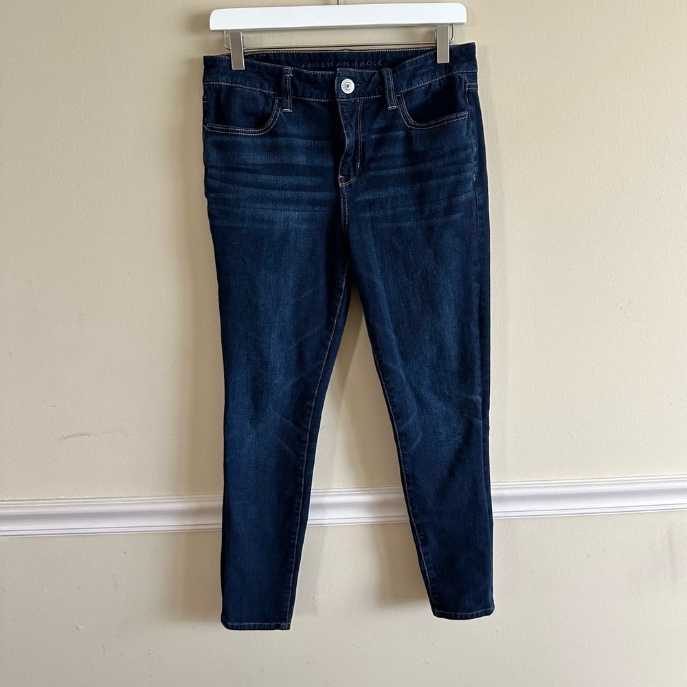 American Eagle The Dream Jean High Rise Skinny Jegging Dark Wash Size 8S
